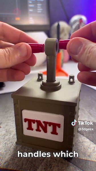 Custom TNT Detonator Fidget Toy Design | 3D Printing Exploration
