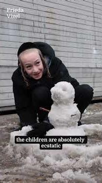 It's a winter wonderland in Hasidic Williamsburg