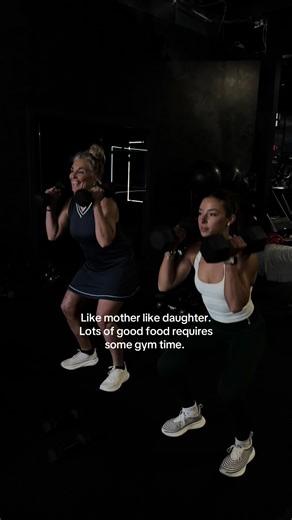 Balance... trying to balance all the food I enjoy is a constant challenge. It's definitely more fun having a good workout partner. 🥰 . . . #balance #workout #foodie #daughter #inspiration