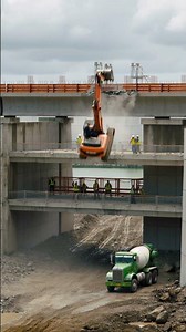 Catastrophic Construction Fail: Excavator Falls from High Rise