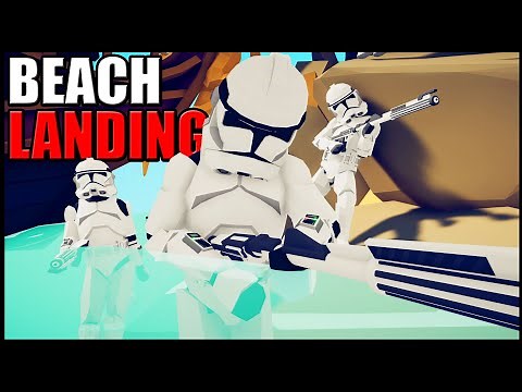 TABS Clone Beach Landing! - Totally Accurate Battle Simulator: Star Wars Mod