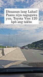 Dinaanan lang Lahat! Paano niya nagagawa yun, Toyota Vios 120 kph ang takbo @follower @highlight @topfans @everyone | Edel Sicad Villafuerte
