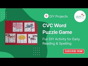 CVC Word Puzzle Game | Fun DIY Activity for Early Reading & Spelling