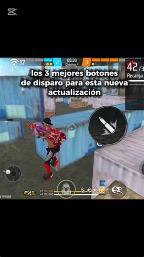 los 3 mejores botón de disparo para esta nueva actualización free fire #freefire #ff #fyp #mejor #boton