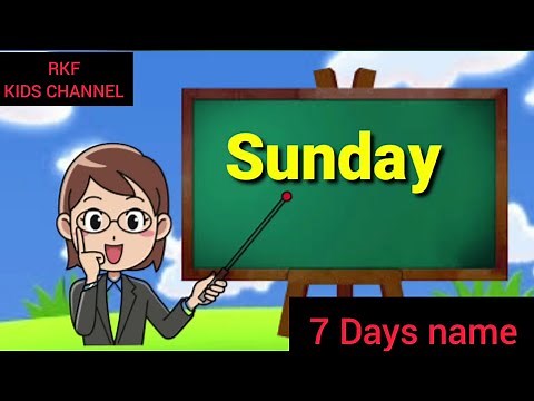 Saturday ,Sunday, Monday, Tuesday, phonic song , Nursery for kids,