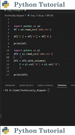Pandas vs Polars Column Creation in 60 Seconds | Python Tutorial
