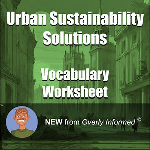 Urban Sustainability Solutions Vocabulary Worksheet