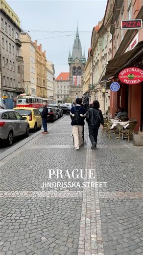 🇨🇿A Living Postcard: Modern Life in Historic Jindřišská Street, Prague#Prague#Streetview