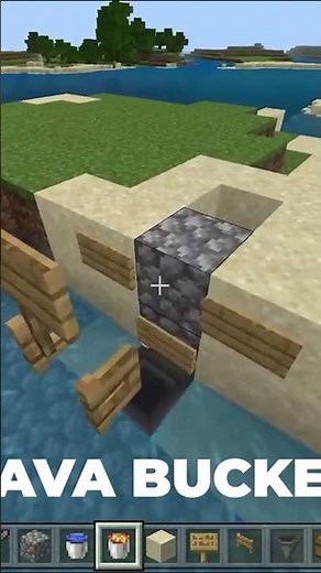 Minecraft Bedrock: *NEW* 5-Minute Survival Iron Farm 1.17.32+ || #shorts