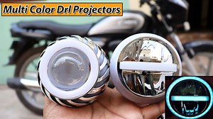 7 LED Universal Headlight Projector Light with DRL for For Bikes https://amzn.to/4856chh #yourhostamit #splendormodified #splendorplusbs6 | Your host amit
