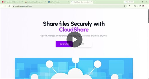 CloudShare Full Stack File Sharing Application Built with Java and Spring Boot | Vikas Chaudhary posted on the topic | LinkedIn