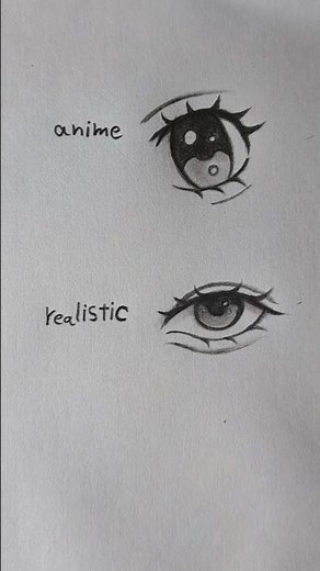 How to draw anime & realistic eyes