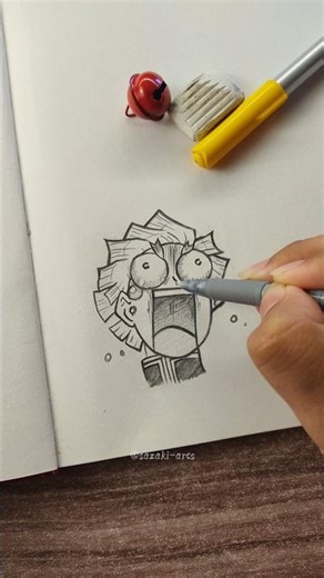 Drawing Zenitsu's Crying Face 😱⚡... Rate it out of 10! #zenitsu #shorts #demonslayer #animeart