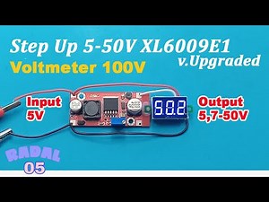 XL6009e1 DSKJ DC-DC Step Up Boost Converter 5-50V Voltmeter 100V