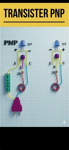 PNP Transistor Explained in 30 Seconds | PNP Working | Electronics Short