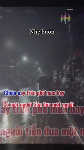 Chiều nay trên phố mưa bay #karaoke #nhactamtrang #nhacbuon #canhdep #bolero