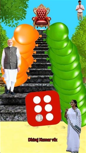 Modi vs Mamata Banerjee Fight 🔥🔥#shorts #shortvideo #shortsfeed #cartoon #vfx