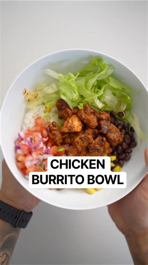 Chicken Burrito Bowl (Full recipe in description)