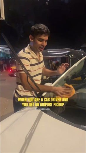 WHEN YOU ARE CAB DRIVER AND YOU GET AN AIRPORT PICKUP #hamzasyed