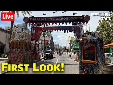 🔴Live: FIRST LOOK! - Halloween Horror Nights 35 Premium Scream - Universal Studios Florida 8-27-26