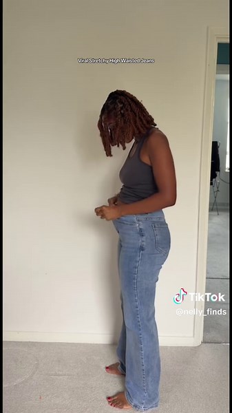 Viral Stretchy High Waisted Jeans 👖@Katch Me #katchmefashion #katchmeofficial #viraljeans #stretchyjeans #denimjeans #denim #highwaistjeans #jeans