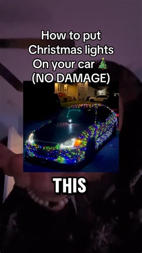 Ant on Instagram: "Christmas lights on car full tutorial #christmas #lights #car #carselfie #explorepage✨ #christmascar #tutorial #honda"
