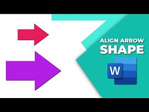 How to align arrow shapes in word
