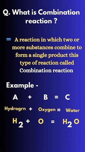 What is Combination Reaction? | Class 10 Chemistry | Easy Example 🔥