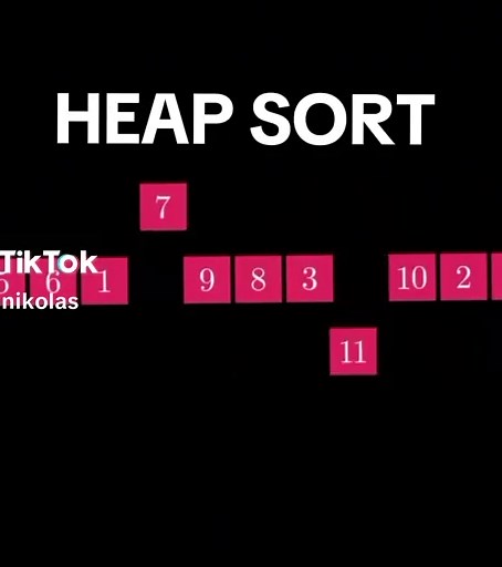 Heap Sort Algorithm #vizualizedsorting #algorithm #programming #programming #code #computerscience #satisfyingvideos #sort #sorting #heapsort