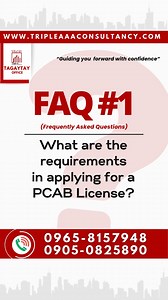 25 shares | FAQ #1: What are the requirements in applying for a PCAB...