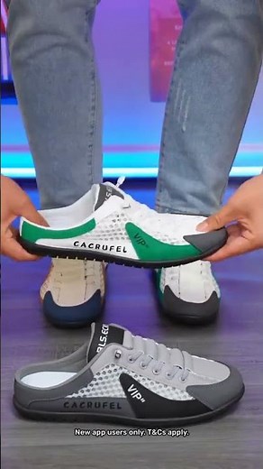 Men’s Breathable Mesh Slip-On Half Slippers