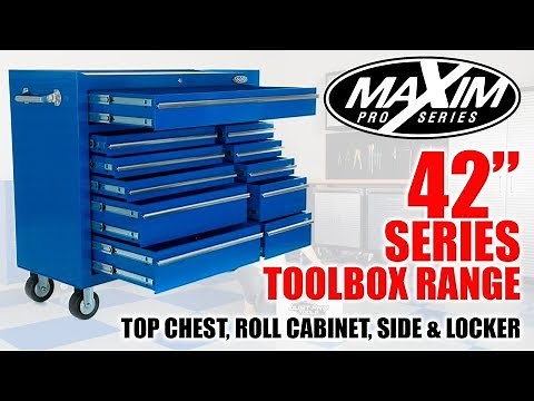 MAXIM PRO SERIES 42" Mechanic Toolbox & Storage Trade Quality Features Review