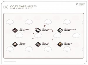 15x Animated Stream ALERTS - Cosy & Cute Keycaps Set - Fantasy Keyboard Caps, Animated Key Cap - Twitch, Youtube, Facebook Live, Kick Alerts - Etsy