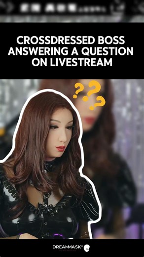 44K views · 776 reactions |  Live stream moment you didn’t expect… When the crossdressing boss @dreammask_ching answers that question with humor.  ✨ MASK: M32M ROSINA · Standard  DRESS: Chocolates Desire Latex Visit our website: www.dreammask.net #dreammask #crossdressing #latexlove #transformation | Dreammask Studio | Facebook