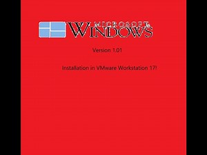 How to install Windows 1.01 in VMware Workstation 17