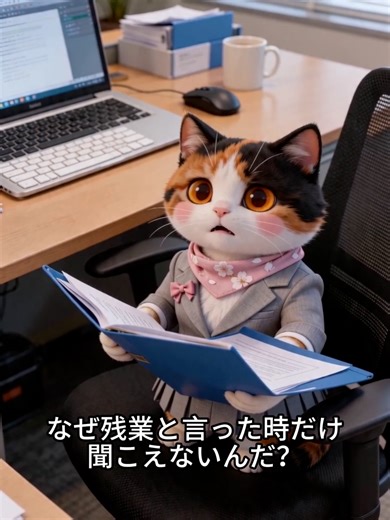 社長をハメる魔法の席#猫可愛い #猫好きさんと繋がりたい #猫のいる暮らし #三毛猫みけこ #猫 #面白い動画 #新卒