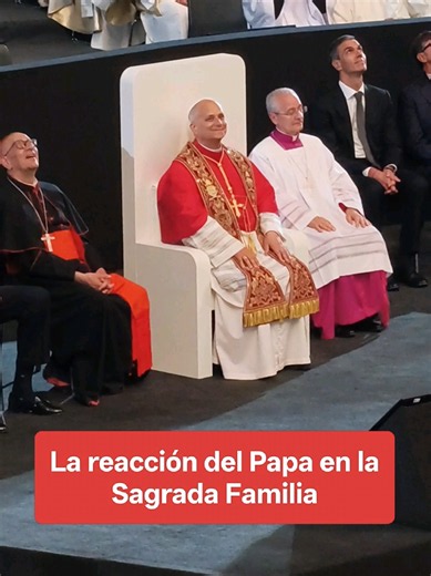 Reacción del Papa por la iluminación de la Torre de Jesucristo en la Sagrada Familia