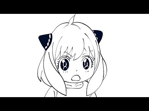 Dibujos Muy Fáciles - como dibujar anime kawaii anya froger paso a paso - Tutorial de Dibujo