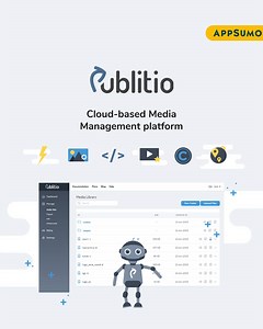 Publitio handles 𝐚𝐥𝐥 of your video and image related needs in one place. ✅ Just edit the URL, and your media is immediately updated! ✅ A built-in media player lets you instantly publish media on any device. ✅ Your media assets will always be delivered at lightning speed. ⭐ Lifetime Acess - Save $899 ⭐ ➡ fb.appsumo.com/1l7ja0p | AppSumo