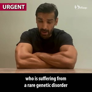 Baby Vedika has SMA Type-1, a rare genetic disease that usually kills babies before they turn 2 and can only be cured with Zolgensma which costs 16 crore rupees (USD 2.1 Million). The amount is unaffordable for a middle-class family, but is the only cure! A request for everyone to do as much as they can to help the little girl! For donations click here: https://milaap.org/fundraisers/Benefactors-For-Vedika #vedika_fights_sma #milaap #spinalmuscularatrophytype1 #fundraising Milaap | John Abraham