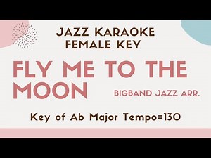 Fly me to the moon - Squid game | Big band Jazz Karaoke for the female singers [Jazz Sing along]