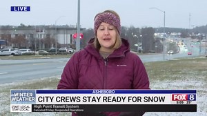 Asheboro city crews prepared for snow