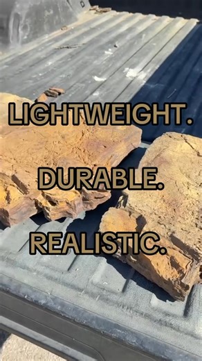 🎥 Looks real, right? Guess again. 👀 Universal Rocks — all the texture, none of the weight. 🪨 Lightweight. Durable. Realistic. #UniversalRocks #LooksRealFeelsLight #BackyardDesign | Universal Rocks