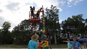 This $50,000 race to build giant Lego towers should be a game show