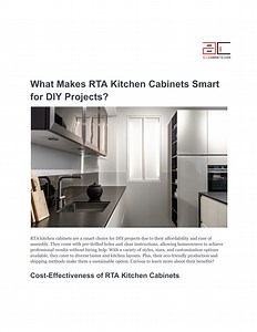 What Makes RTA Kitchen Cabinets Smart for DIY Projects_ - SlideServe