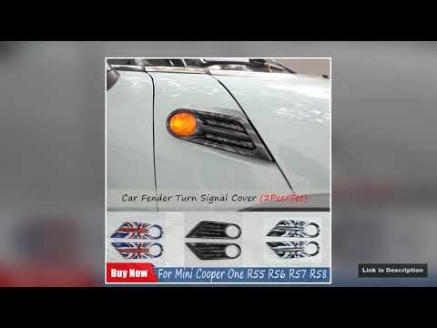 For MINI Cooper D One R56 Clubman R55 Convertible R57 R58 The Black Flag Car Fender Turn Signal