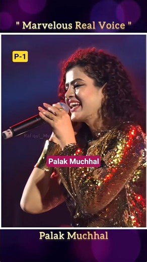 Jumme Ki Raat 🎉 Marvelous Real Voice #palakmuchhal #hindisong #shorts