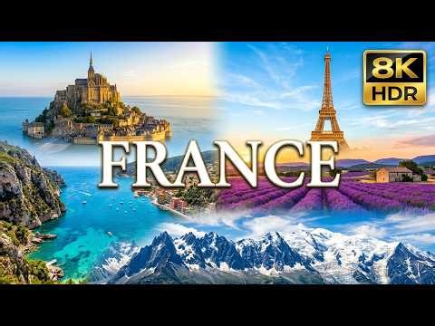 FRANCE in 8K HDR 🇫🇷 Most Beautiful Places in Ultra HD | Scenic Relaxation Film
