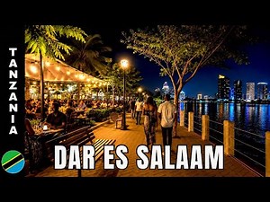 Waterfront Walk in Dar es Salaam 🇹🇿 Coco Beach & The Slipway (4K)