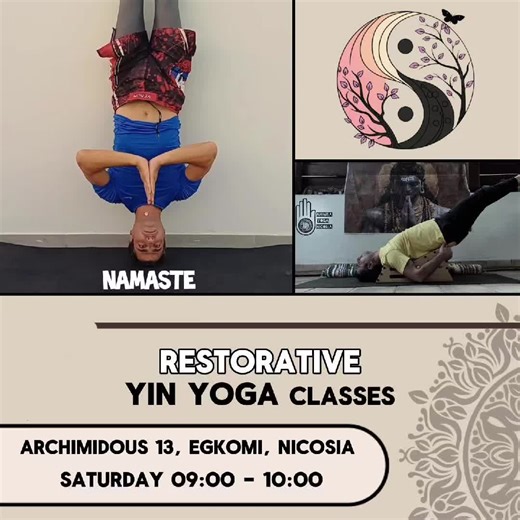 Restorative - Yin Yoga Ahimsa Yoga Nicosia